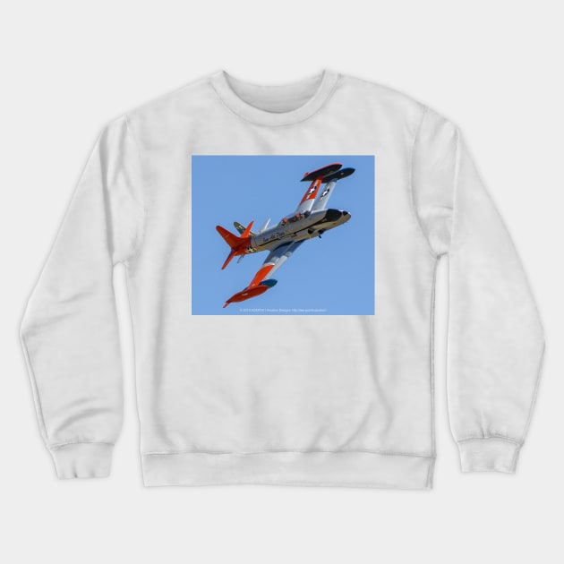 Pair of Lockheed T-33s Crewneck Sweatshirt by acefox1